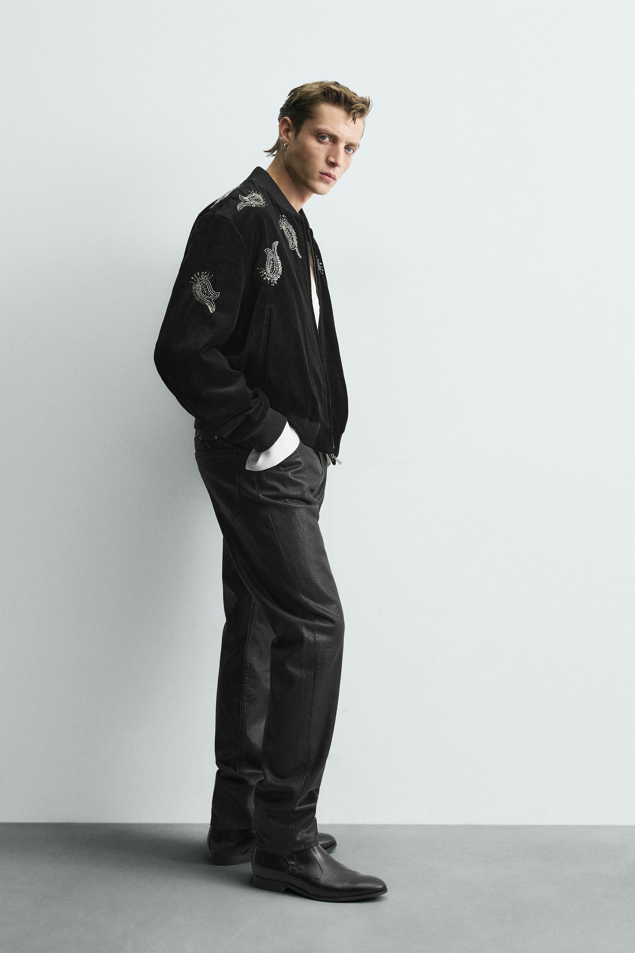 BLOUSON BOMBER EN VELOURS BRODERIES ÉDITION LIMITÉE